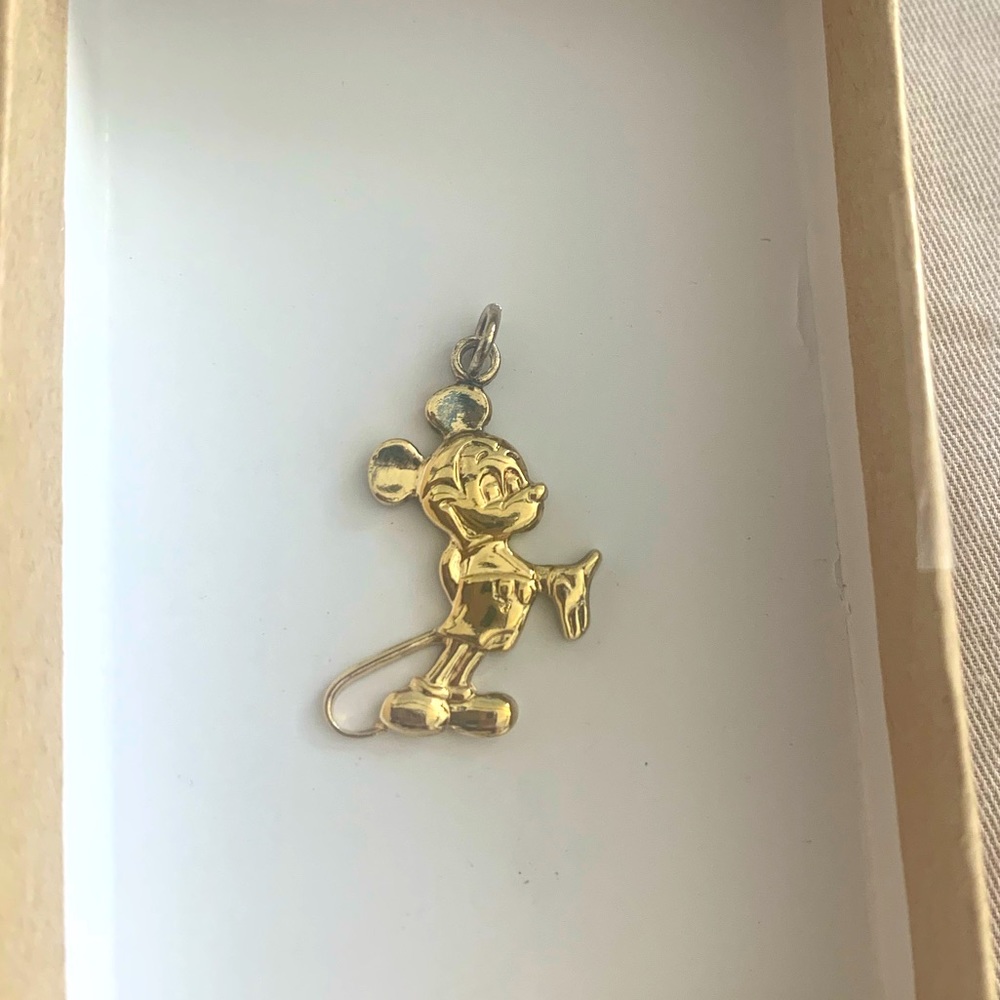 Gold Mickey Mouse Charm Disney